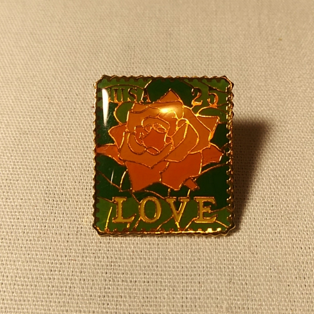 LOVE Stamp Pin